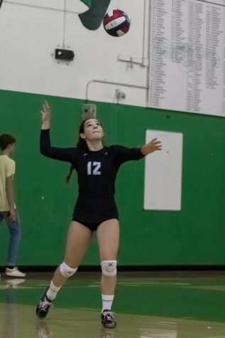 Charlotte Cosentino prepares to follow through on her impressive serve on Friday 9/20