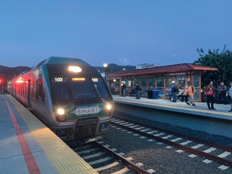 The SMART Train at the San Rafael station.