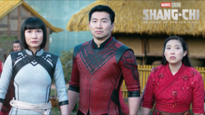 Shang-Chi (Simu Liu), Katy (Awkwafina) and Xialing (Meng’er Zhang) star in Shang-Chi, the latest movie in the Marvel Cinematic Universe, and the first featuring an almost entirely Asian-American cast. 
