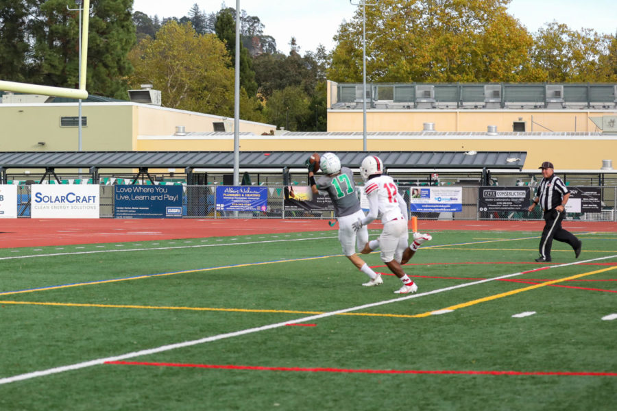 On fourth down, Max Henzl’s game winning 39-yard touchdown to seal the victory over San Rafael.
