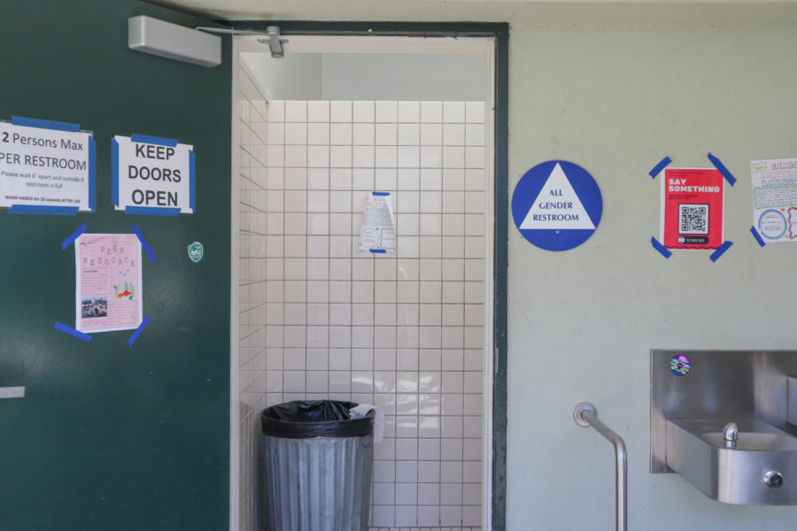 AWHS’ new all gender restroom in the second corridor will provide dispensers for menstrual products.