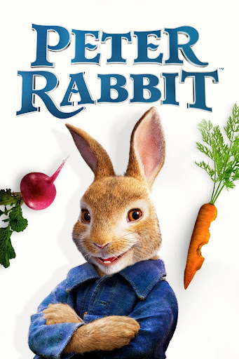 Peter Rabbit and some of his favorite vegetables; carrots and radishes.