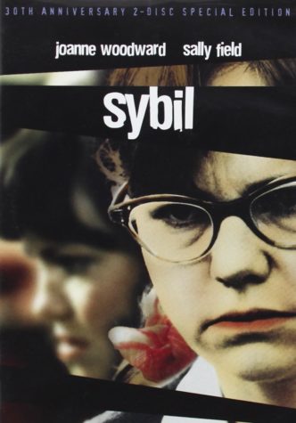 Sybil (Sally Field), a complex woman staring into the abyss of her mind, with one of her alter personalities at her side, Sybil (1976).