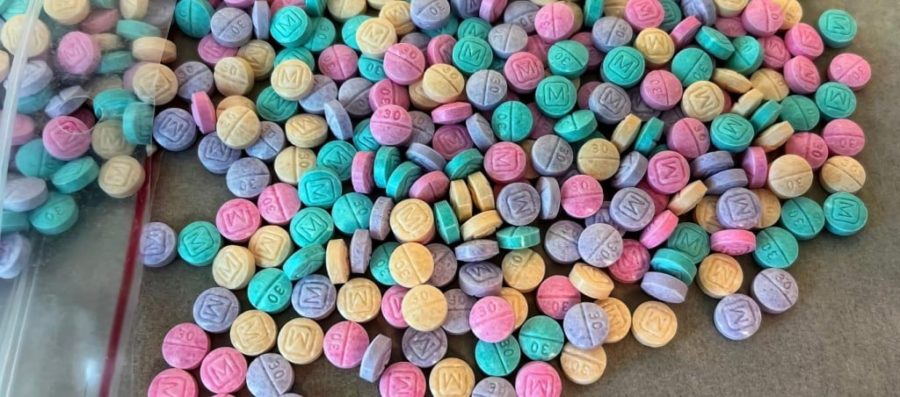 Rainbow fentanyl has been found in pill, chalk and powder form.