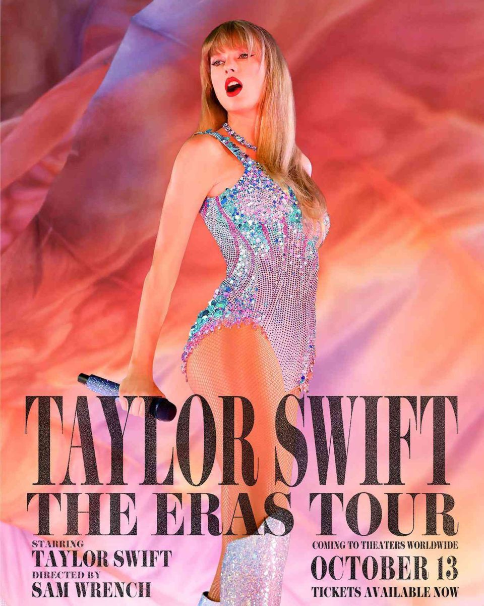 Taylor+Swift%3A+The+Eras+Tour+takes+viewers+on+stage+at+Swift%E2%80%99s+Sofi+Stadium+concert.+