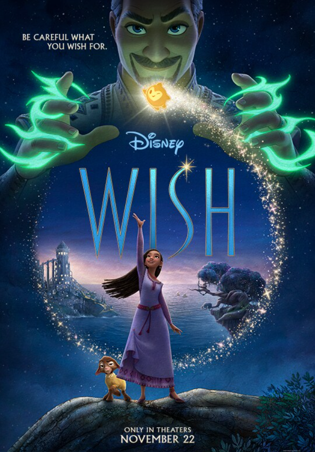 Disney’s Wish, released Nov. 22, follows a girl on a mission to save her kingdom from a corrupt king.