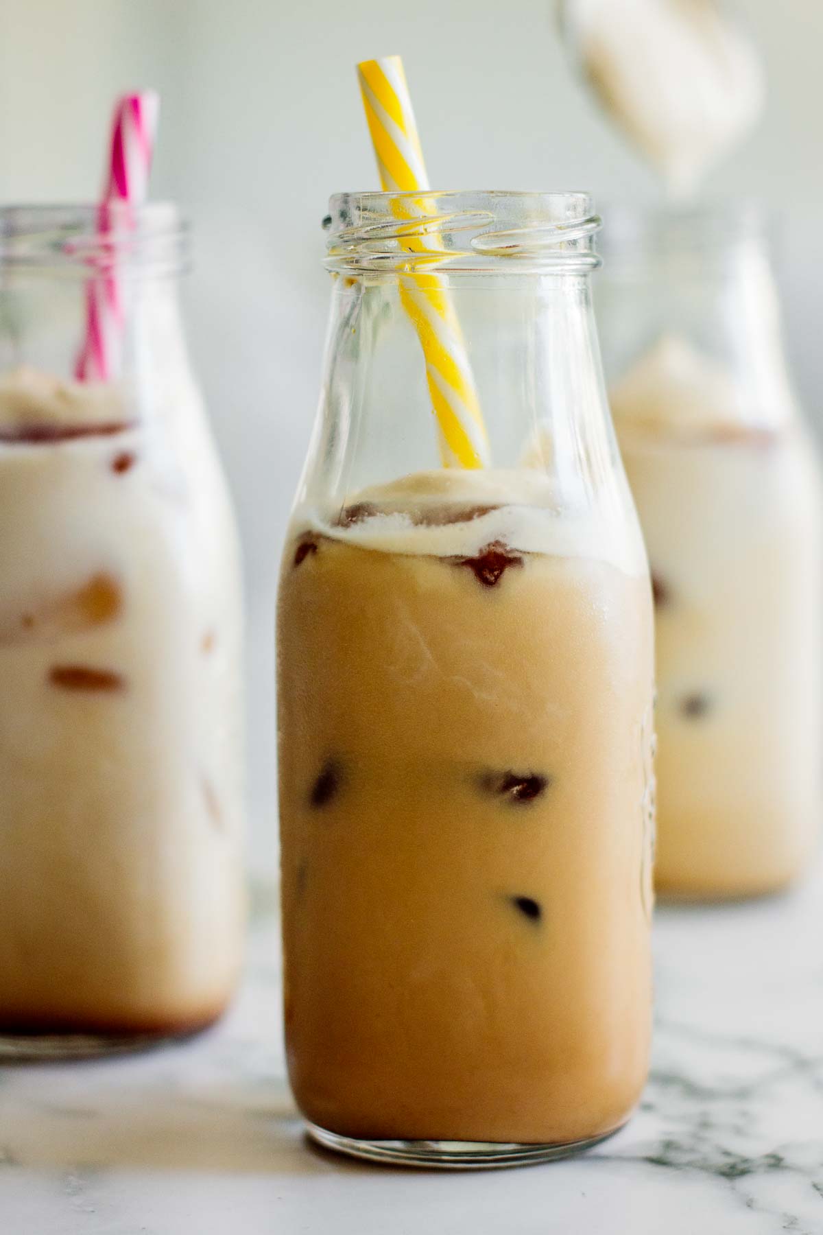 Refreshing ice cold milk tea with a creamy swirl making it smooth and delicious. (Courtesy of milkandpop.com)