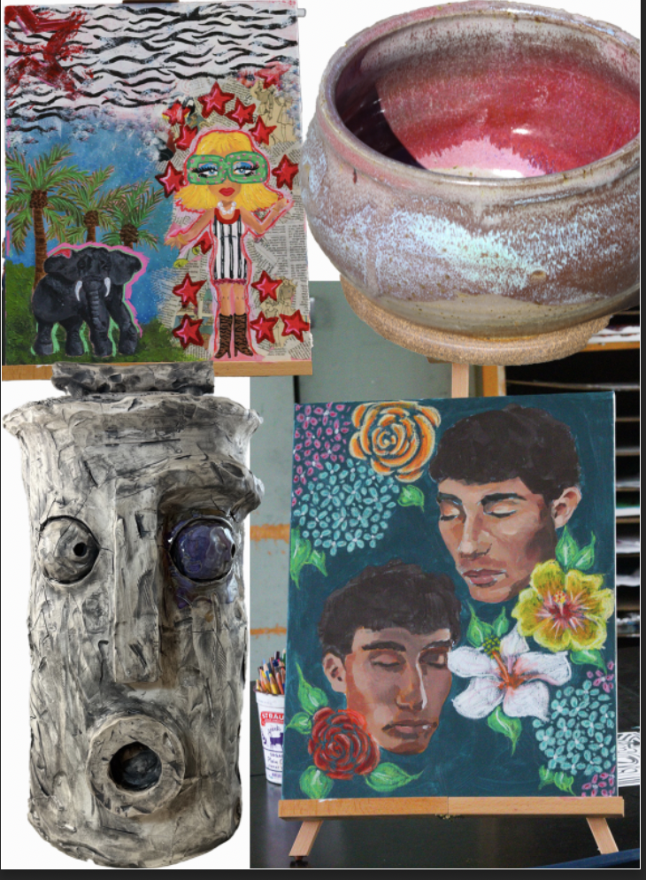 Student Artists at Archie Williams create a large variety of diverse and meaningful work.
