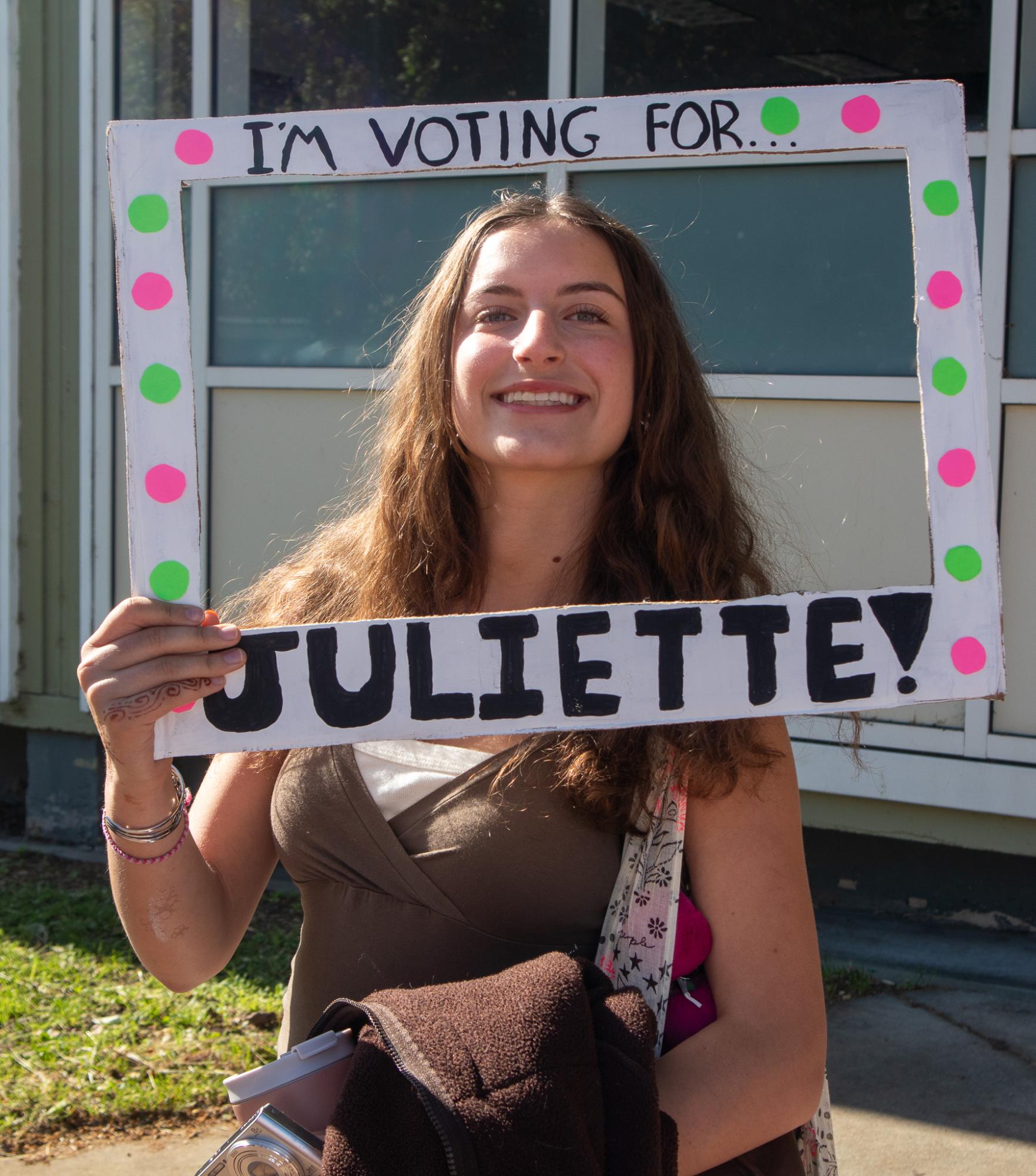 Freshman Juliette Camhy is running to become the 2026-27 sophomore class president. 
