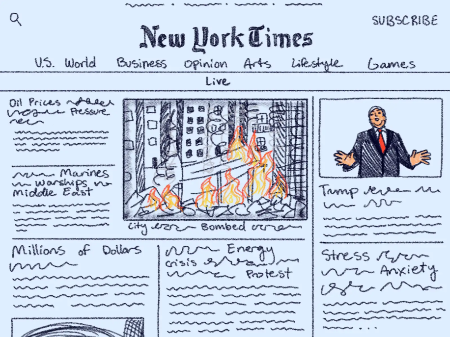 Seeing negative news headlines everywhere can create a false sense of hopelessness. 