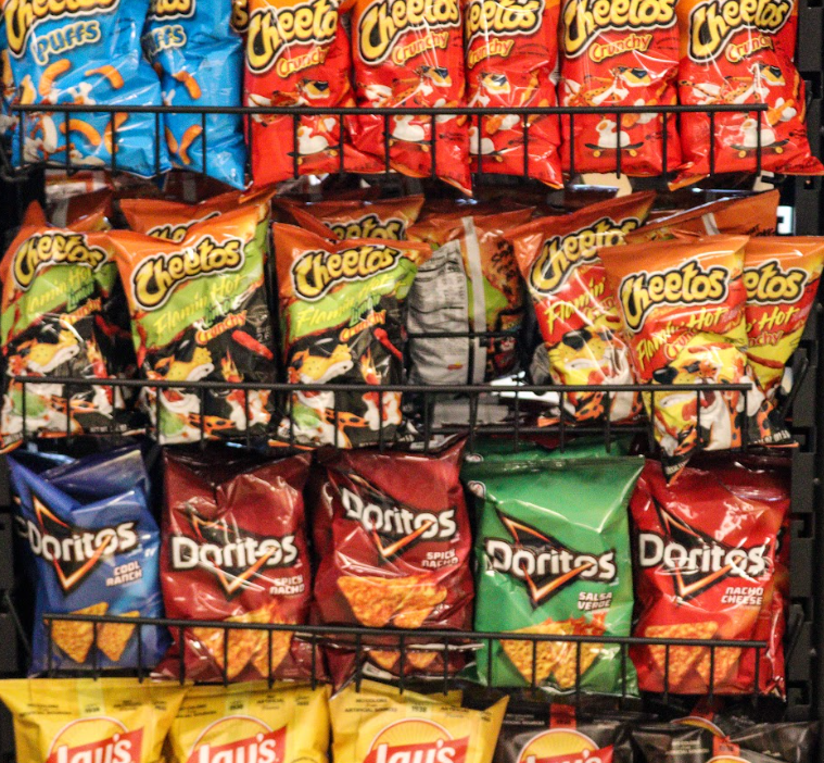Chips provide a cheap easy snack, but dont have much nutritional value. 